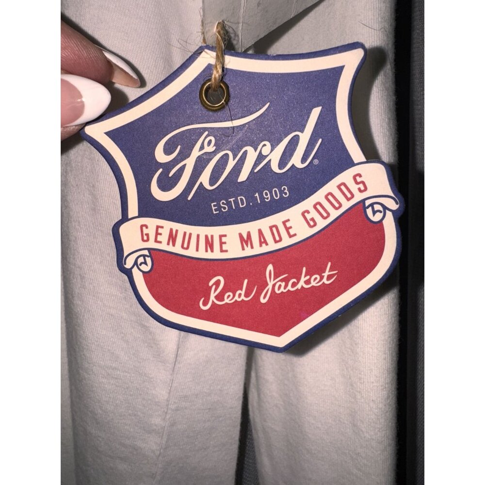 Ford Cobra Logo Long Sleeve White Shirt By Red Jacket - Picture 4 of 11